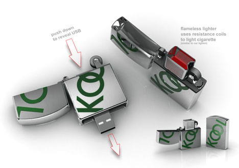 usb lighter foto en Technocracia.com usb lighter Encendedor USB recargable