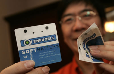 enfucell Batería tan plana como el papel
