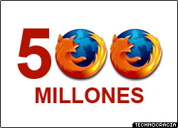 firefox 500 Millones de descargas
