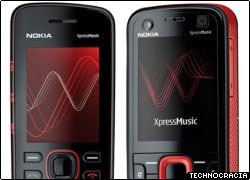 nokia xpressmusic tn Nuevo celulares Nokia XpressMusic 5220 y 5320