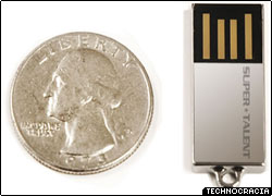 pico tn ¿Cuál es la memoria USB de 8GB más pequeña?