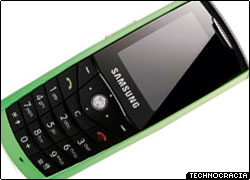 samsung e200 tn Samsung presenta teléfono ecológico