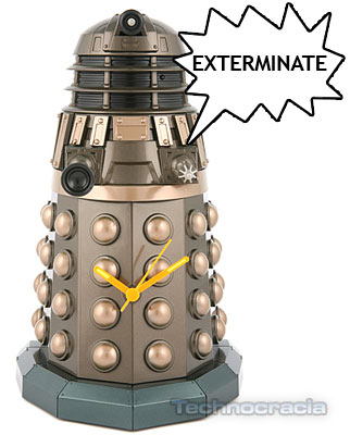 dalek Reloj de pared Dalek, no extermina, pero da la hora