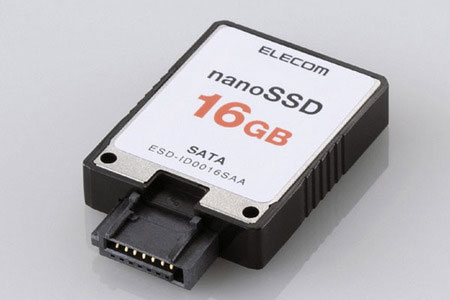 nanossd1 Micro disco SSD Elecom nanoSSD de 16GB