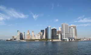 Bonita panorámica del sur de Manhattan. Me quedó mejor de lo que pensé cuando la vi en el monitor de la cámara.